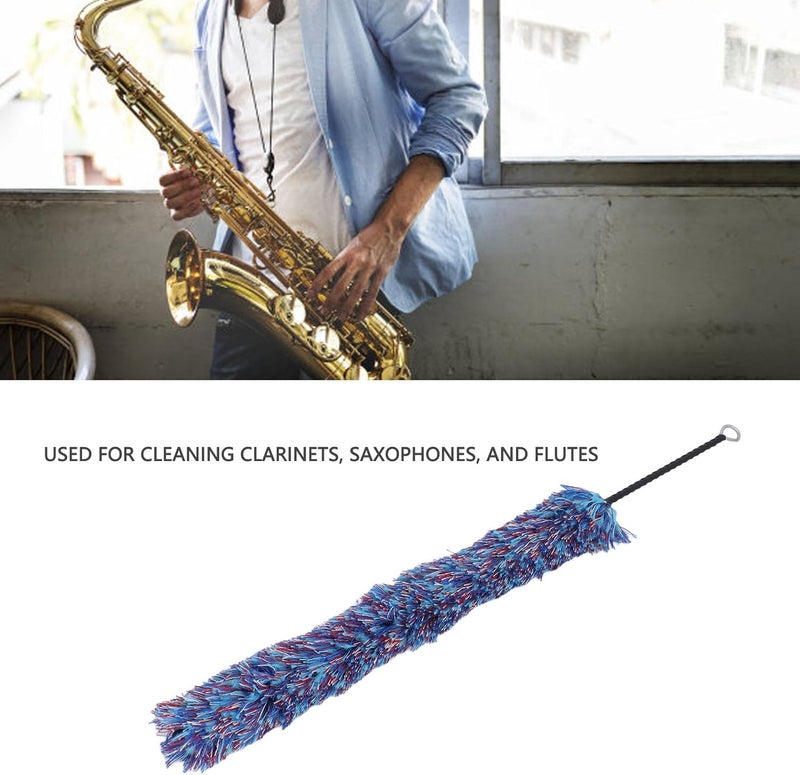 Keenso Clarinet Cleaning Brush, Clarinet Cleaning Brush Colorful Cotton Thread Saxophone Flute Pipe Care Tool for Woodwind Instruments - Image 5